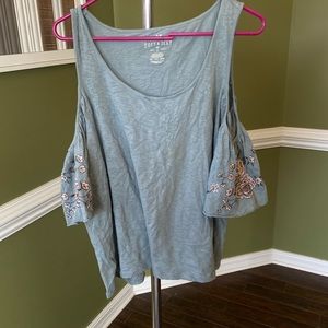 American Eagle cold shoulder top